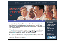 Tablet Screenshot of depositionservices.com